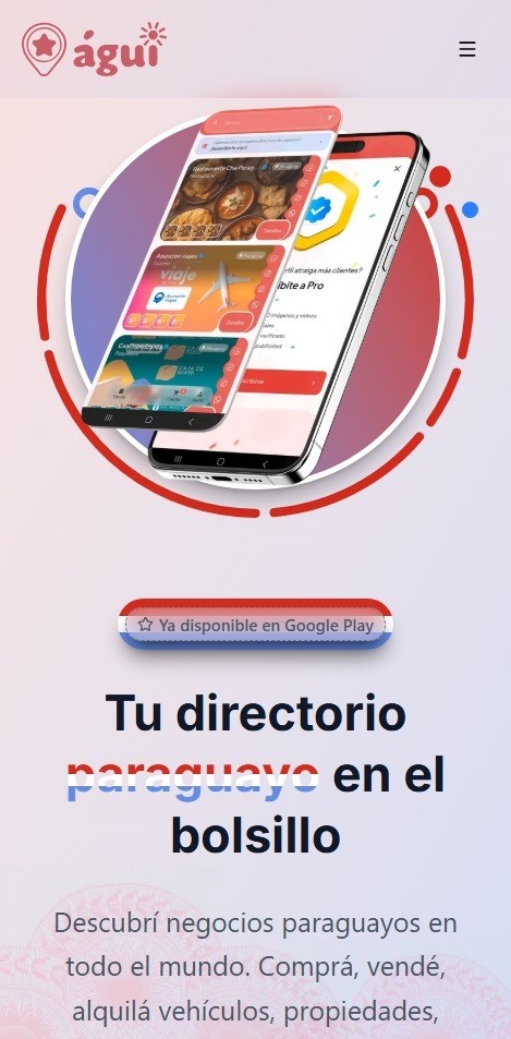 Landing Page Paraguayos por el Mundo