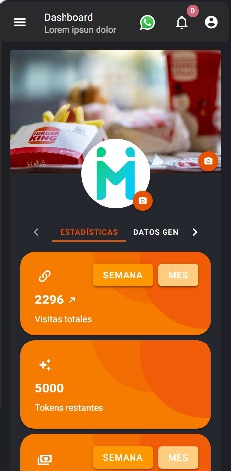 MenuDigital - Dashboard Administrativo